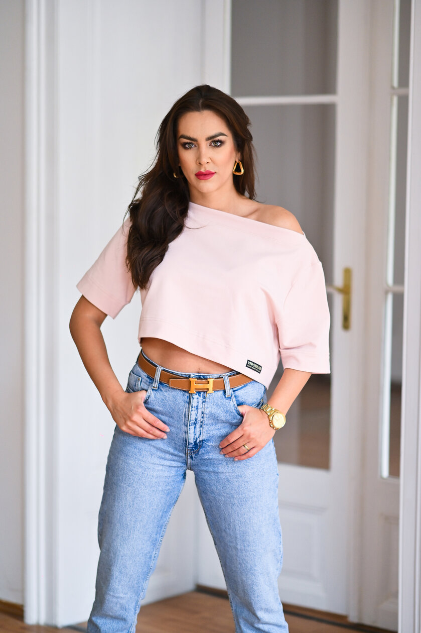 COMFY TOP S LODIČKOU - TEPLÁKOVINA