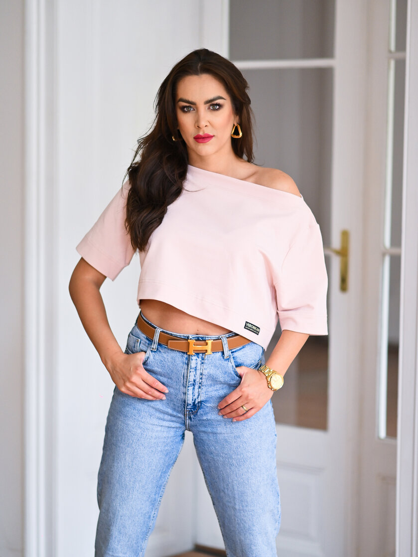 COMFY TOP S LODIČKOU - TEPLÁKOVINA