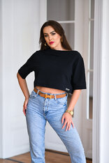 COMFY TOP S LODIČKOU - TEPLÁKOVINA