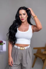 CROP TOP “LARA” - TIELKO S VÝSTRIHOM