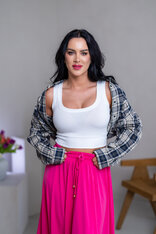 CROP TOP “LARA” - TIELKO S VÝSTRIHOM