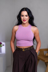 CROP TOP “LARA” - VYKROJENÉ TIELKO