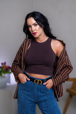 CROP TOP “LARA” - VYKROJENÉ TIELKO