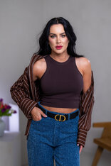 CROP TOP “LARA” - VYKROJENÉ TIELKO