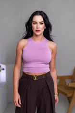 CROP TOP “LARA” - VYKROJENÉ TIELKO