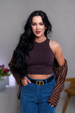 CROP TOP “LARA” - VYKROJENÉ TIELKO