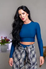 CROP TOP “ROBYN” - ZÁKLADNÝ VÝSTRIH