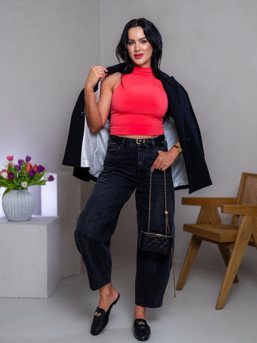 CROP TOP “THEA” - TIELKO SO STOJAČIKOM