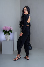 DVOJVRSTOVÝ CROP TOP “SABRINA” S OTVOROM NA CHRBÁTE
