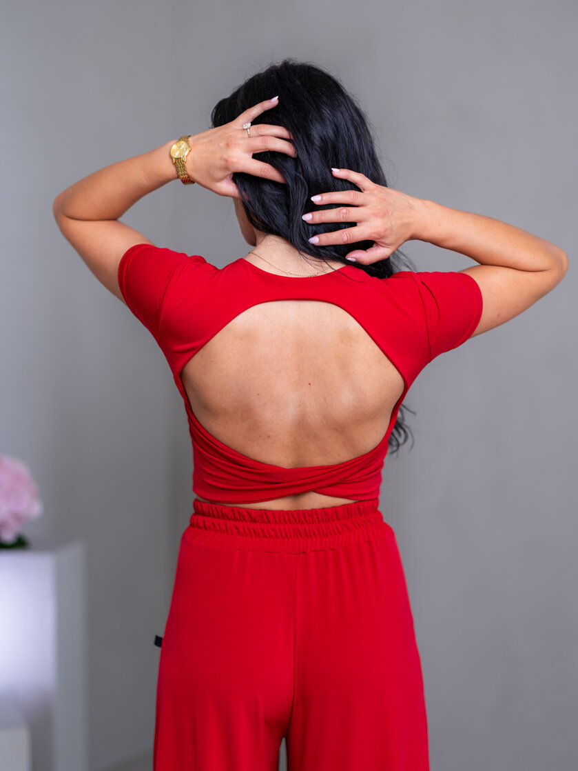 DVOJVRSTOVÝ CROP TOP “SABRINA” S OTVOROM NA CHRBÁTE