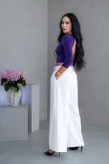 DVOJVRSTOVÝ CROP TOP “SABRINA” S OTVOROM NA CHRBÁTE