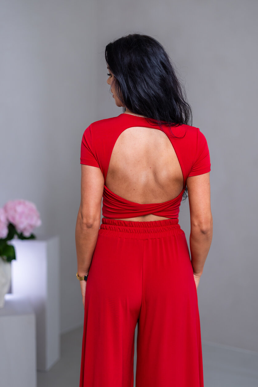 DVOJVRSTOVÝ CROP TOP “SABRINA” S OTVOROM NA CHRBÁTE
