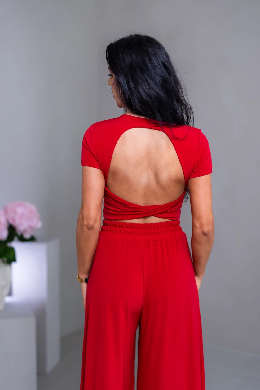 DVOJVRSTOVÝ CROP TOP “SABRINA” S OTVOROM NA CHRBÁTE