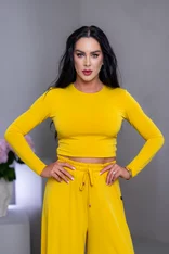 DVOJVRSTOVÝ CROP TOP “SABRINA” S OTVOROM NA CHRBÁTE