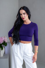 DVOJVRSTOVÝ CROP TOP “SABRINA” S OTVOROM NA CHRBÁTE