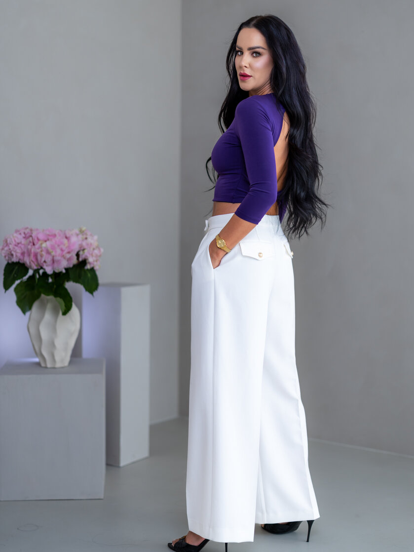 DVOJVRSTOVÝ CROP TOP “SABRINA” S OTVOROM NA CHRBÁTE