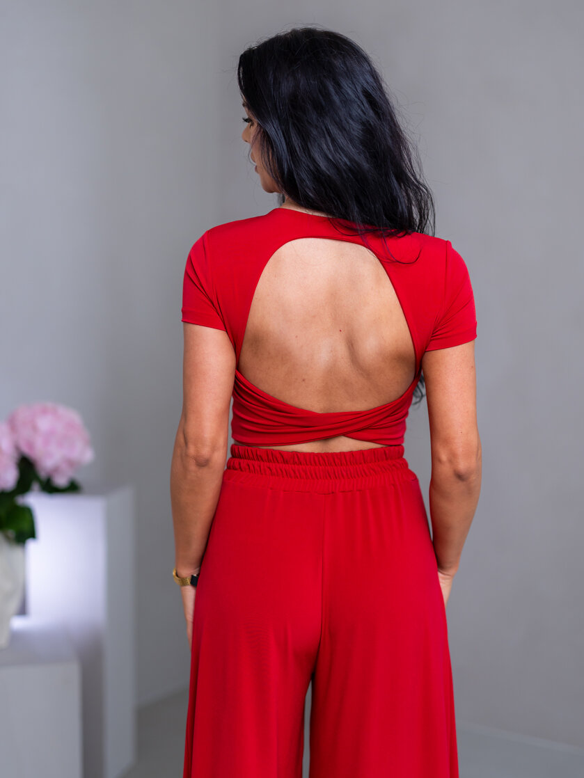 DVOJVRSTOVÝ CROP TOP “SABRINA” S OTVOROM NA CHRBÁTE