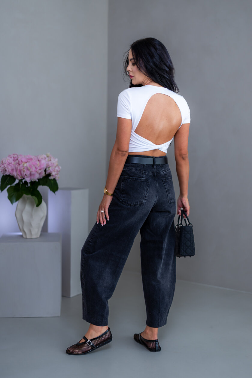 DVOJVRSTOVÝ CROP TOP “SELENA” S OTVOROM NA CHRBÁTE
