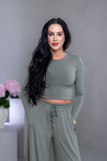DVOJVRSTOVÝ CROP TOP “SELENA” S OTVOROM NA CHRBÁTE