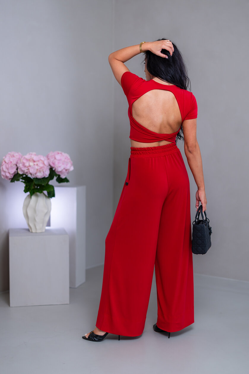 DVOJVRSTOVÝ CROP TOP “SELENA” S OTVOROM NA CHRBÁTE