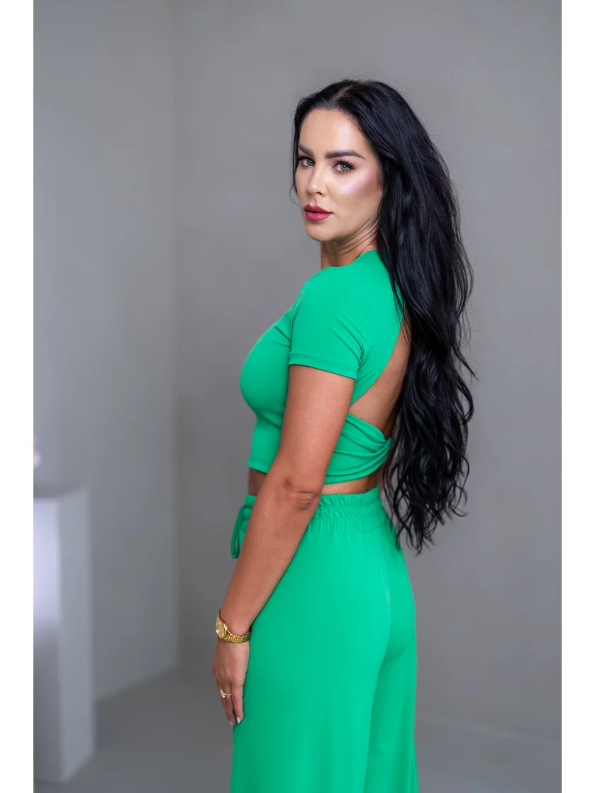 DVOJVRSTOVÝ CROP TOP “SELENA” S OTVOROM NA CHRBÁTE