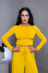 DVOJVRSTOVÝ CROP TOP “SELENA” S OTVOROM NA CHRBÁTE