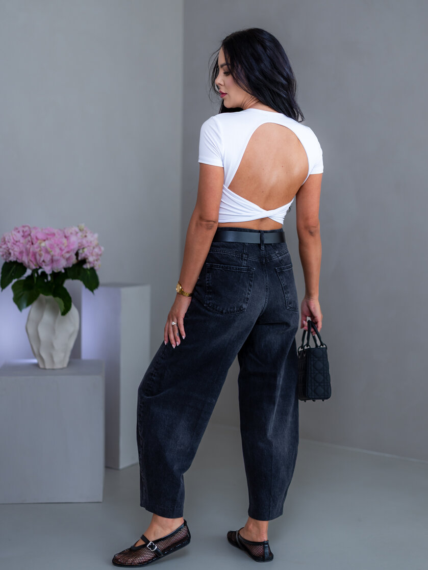 DVOJVRSTOVÝ CROP TOP “SELENA” S OTVOROM NA CHRBÁTE