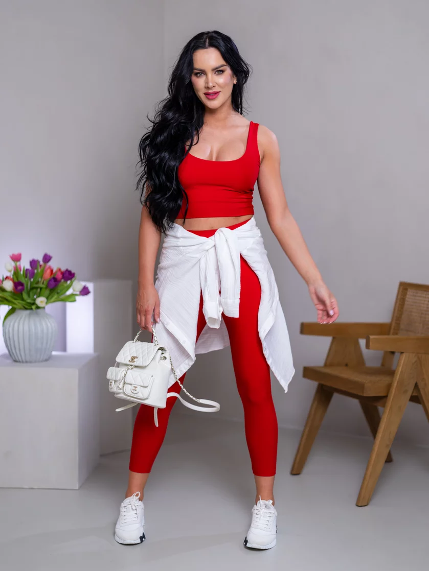 DVOJVRSTVOVÝ CROP TOP “ROBYN” - TIELKO S VÝSTRIHOM