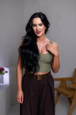 DVOJVRSTVOVÝ CROP TOP “ROBYN” - TIELKO S VÝSTRIHOM