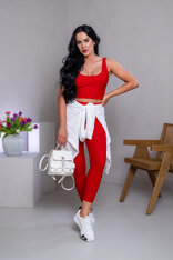 DVOJVRSTVOVÝ CROP TOP “ROBYN” - TIELKO S VÝSTRIHOM