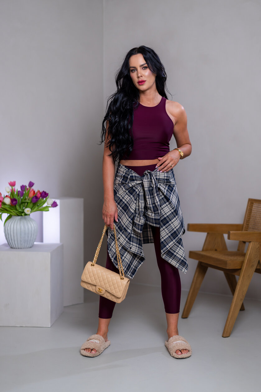 DVOJVRSTVOVÝ CROP TOP “ROBYN” - VYKROJENÉ TIELKO