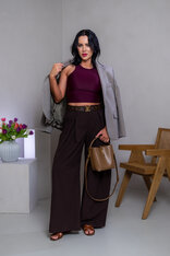 DVOJVRSTVOVÝ CROP TOP “ROBYN” - VYKROJENÉ TIELKO