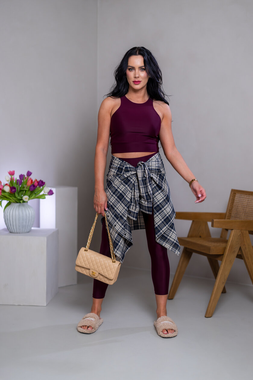 DVOJVRSTVOVÝ CROP TOP “ROBYN” - VYKROJENÉ TIELKO