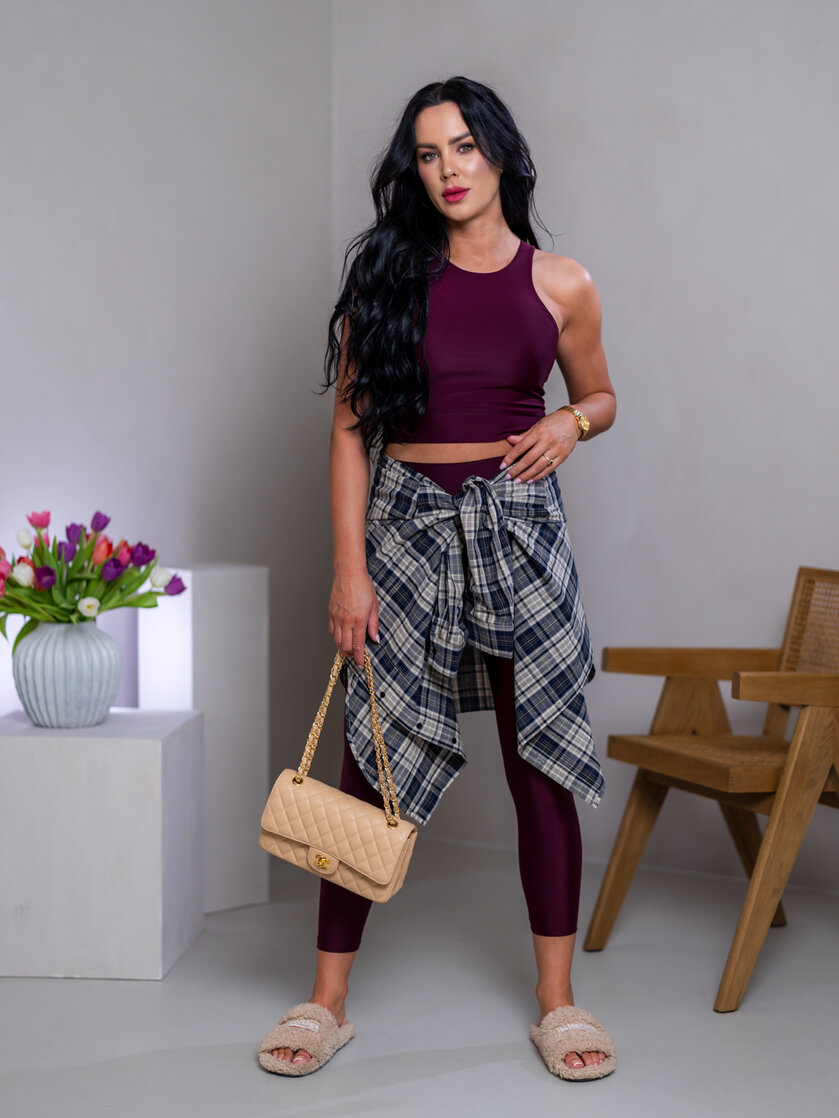 DVOJVRSTVOVÝ CROP TOP “ROBYN” - VYKROJENÉ TIELKO