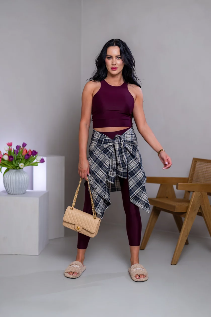 DVOJVRSTVOVÝ CROP TOP “ROBYN” - VYKROJENÉ TIELKO