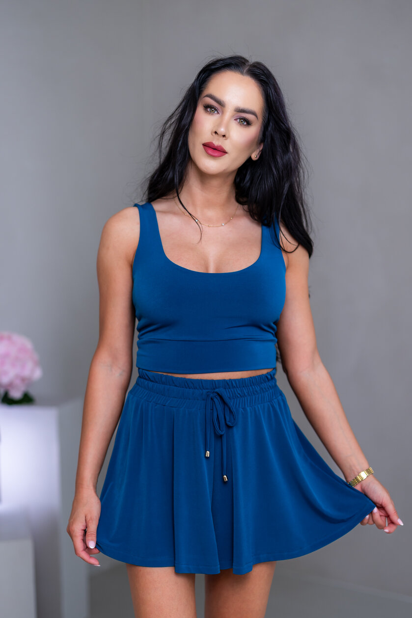 DVOJVRSTVOVÝ CROP TOP “THEA” - TIELKO S VÝSTRIHOM