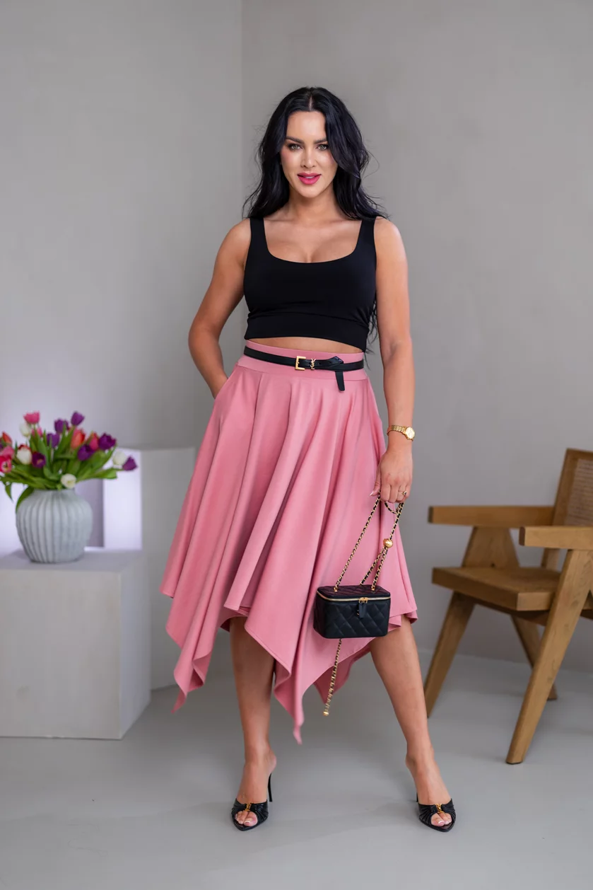 DVOJVRSTVOVÝ CROP TOP “THEA” - TIELKO S VÝSTRIHOM