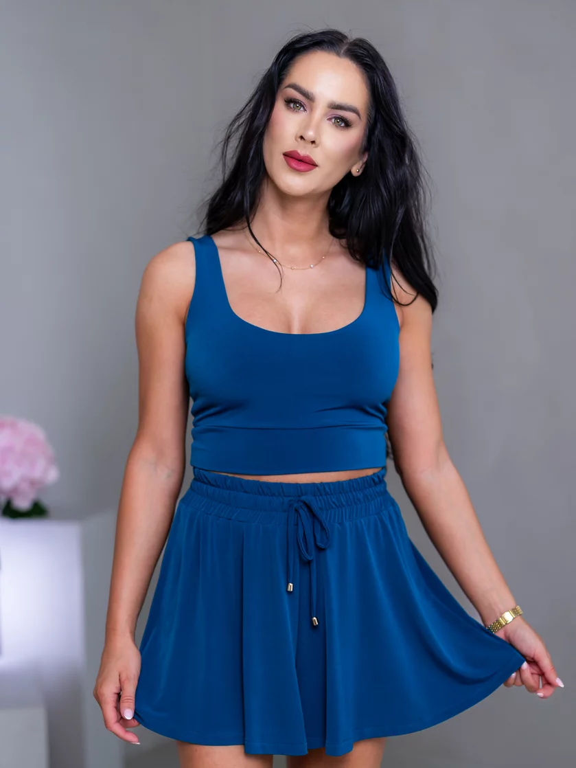 DVOJVRSTVOVÝ CROP TOP “THEA” - TIELKO S VÝSTRIHOM DVOJVRSTVOVÝ CROP TOP “THEA” - TIELKO S VÝSTRIHOM