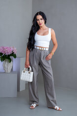 DVOJVRSTVOVÝ CROP TOP “THEA” - TIELKO S VÝSTRIHOM