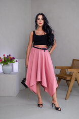 DVOJVRSTVOVÝ CROP TOP “THEA” - TIELKO S VÝSTRIHOM