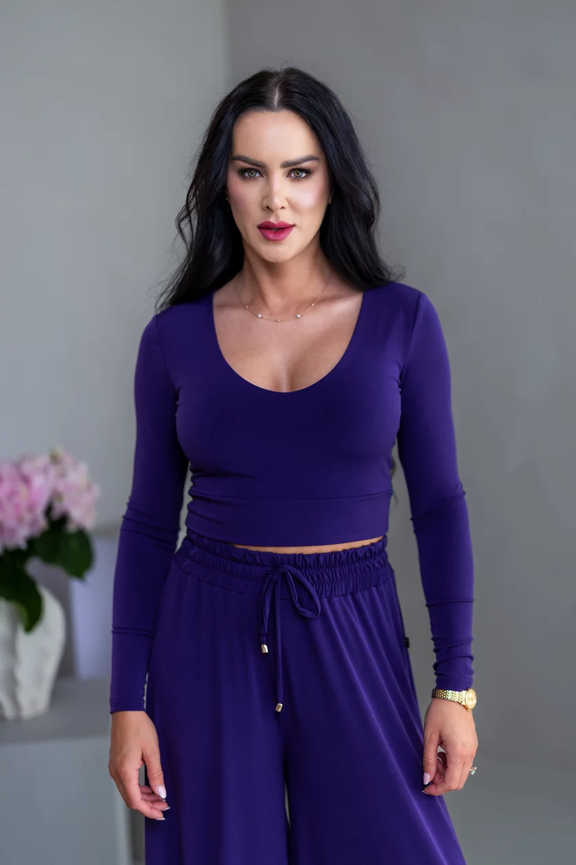 DVOJVRSTVOVÝ CROP TOP “THEA” - VEĽKÝ VÝSTRIH
