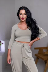 DVOJVRSTVOVÝ CROP TOP “THEA” - VEĽKÝ VÝSTRIH