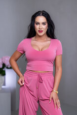 DVOJVRSTVOVÝ CROP TOP “THEA” - VEĽKÝ VÝSTRIH