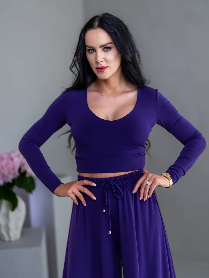 DVOJVRSTVOVÝ CROP TOP “THEA” - VEĽKÝ VÝSTRIH
