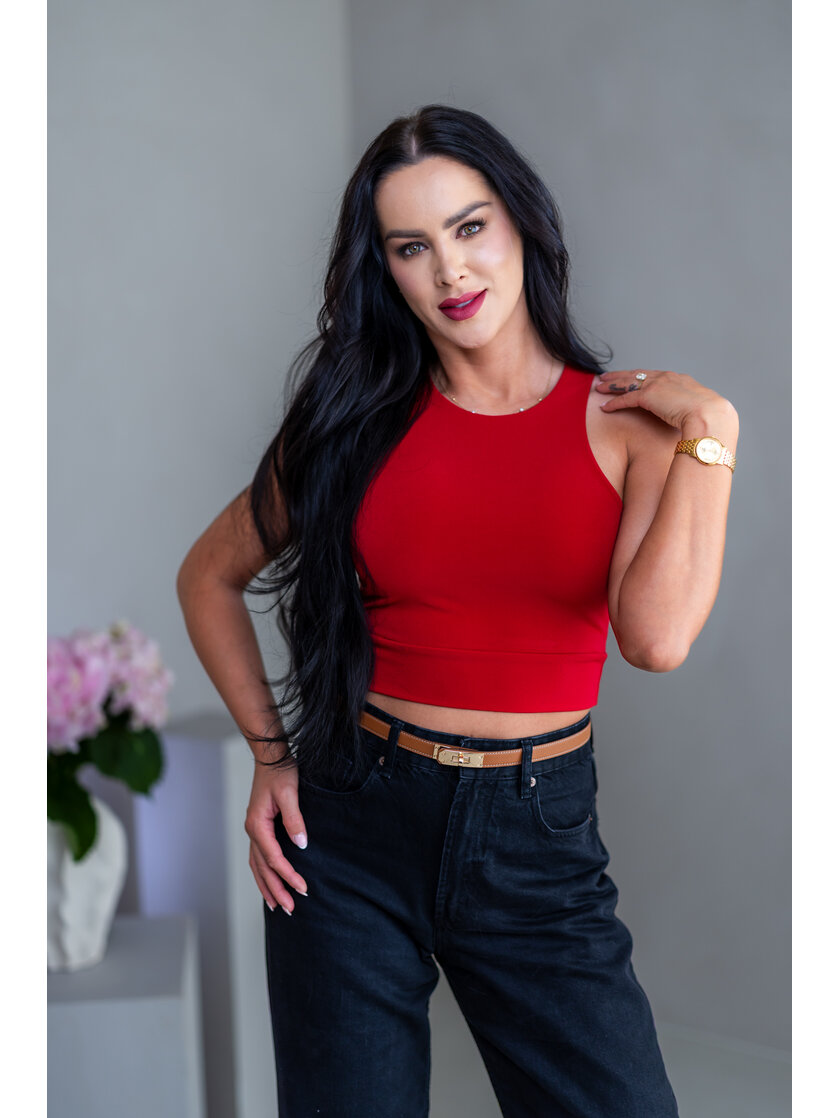 DVOJVRSTVOVÝ CROP TOP “THEA” - VYKROJENÉ TIELKO