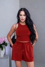 DVOJVRSTVOVÝ CROP TOP “THEA” - VYKROJENÉ TIELKO