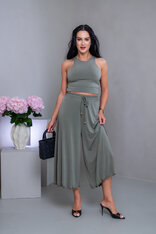 DVOJVRSTVOVÝ CROP TOP “THEA” - VYKROJENÉ TIELKO