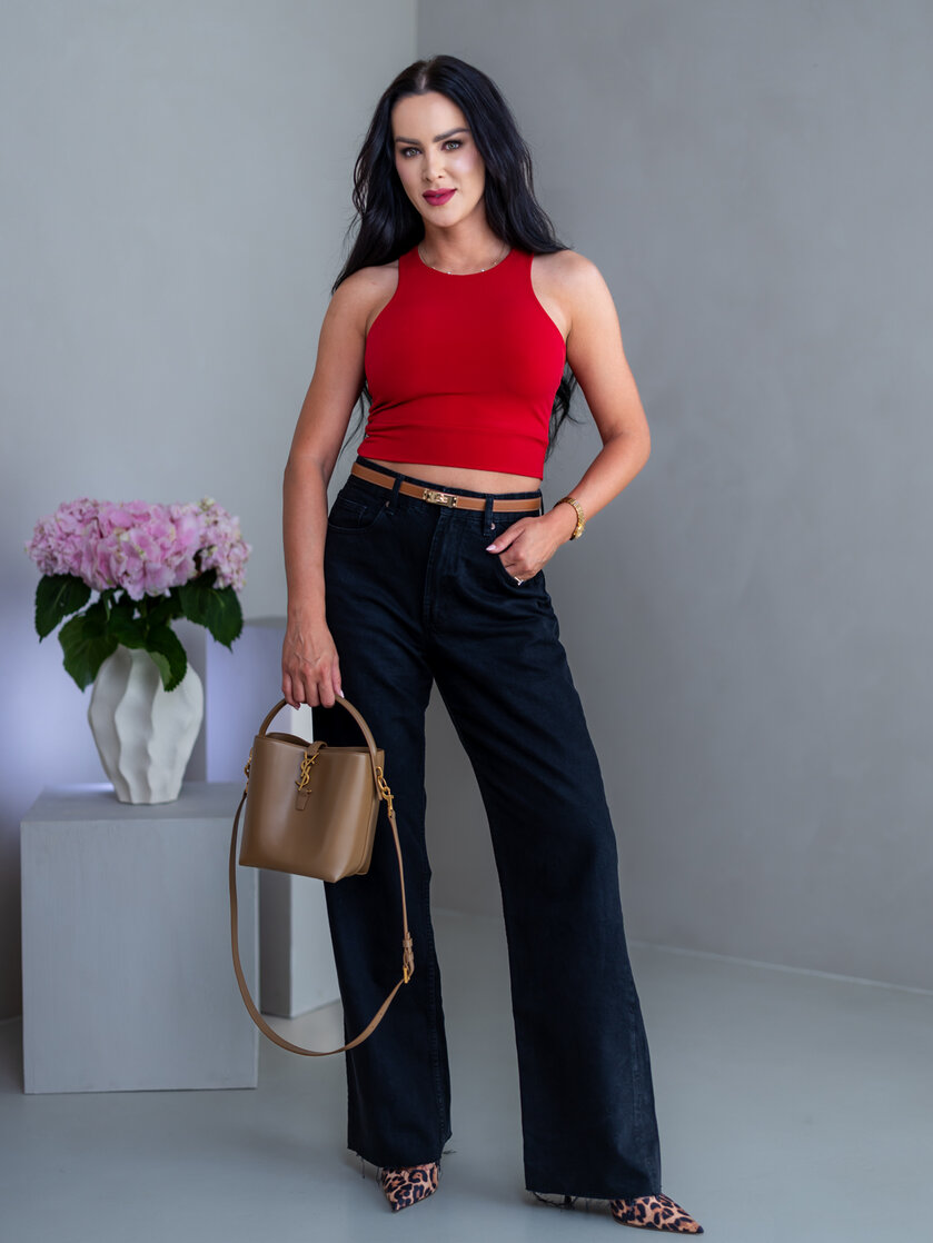 DVOJVRSTVOVÝ CROP TOP “THEA” - VYKROJENÉ TIELKO