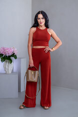 DVOJVRSTVOVÝ CROP TOP “THEA” - VYKROJENÉ TIELKO