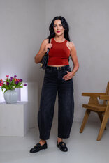 DVOJVRSTVOVÝ CROP TOP “THEA” - VYKROJENÉ TIELKO